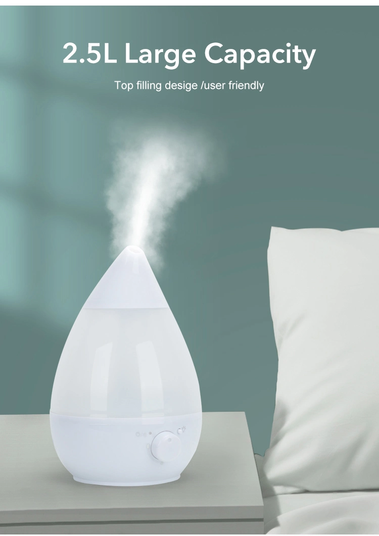 2.5L Bedroom Essential Humidifier Diffuser, Baby Humidifier