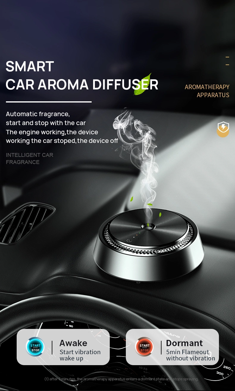 Car Diffuser Humidifier Aromatherapy Essential Oil Diffuser USB Mini Portable Diffuser