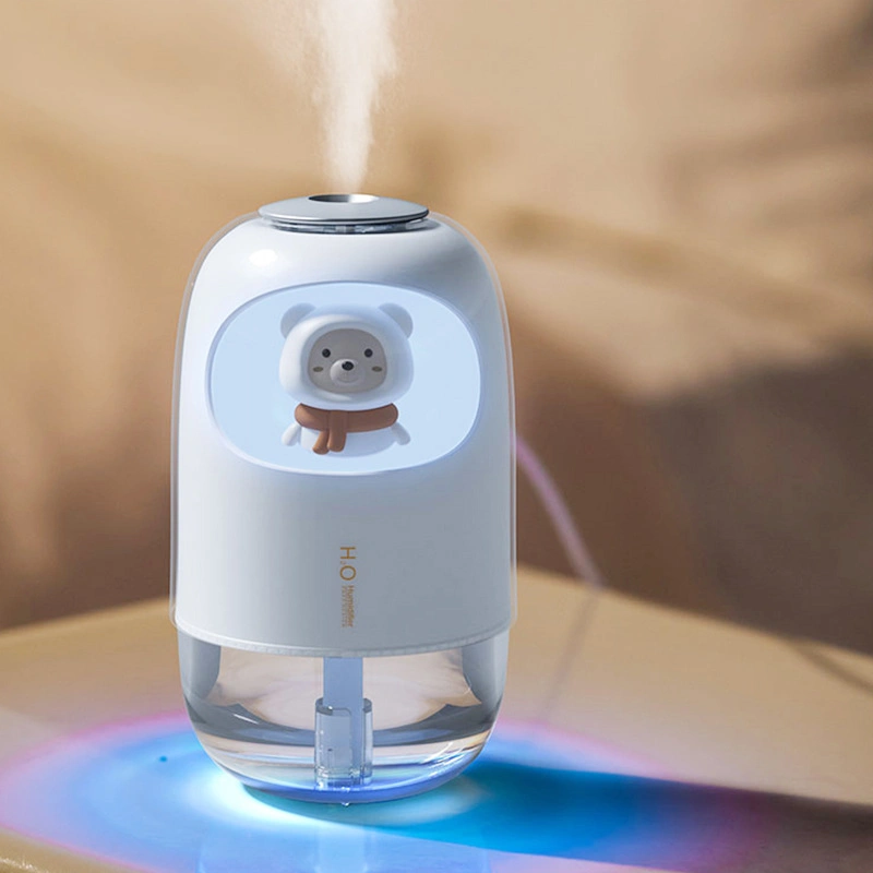 Household USB Charging Mini Cute Colorful Lights Humidifier Desktop Air Hydration