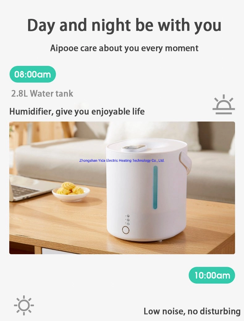 Modern Designer Humidifier Top Filling Room Home Use Adjustable Mist Portable Air Humidifier