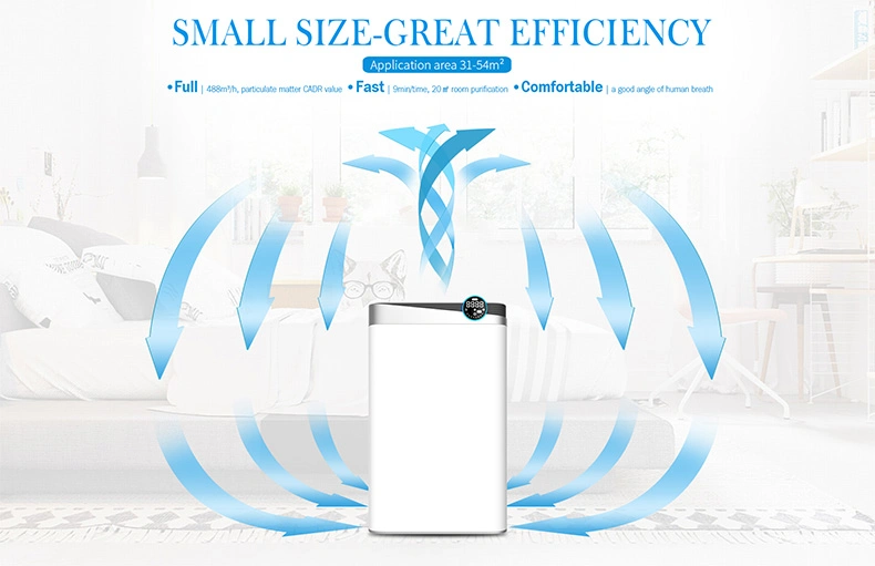 Asthma Sub-Health Reduce Dust Collector Portable Digital Smart WiFi Water Air Purifier Humidifier