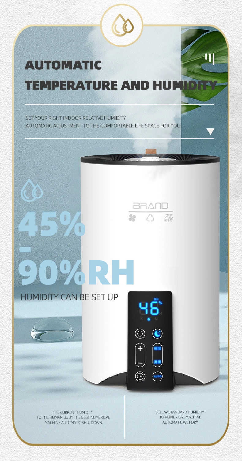 Smart WiFi Tuya Ultrasonic Warm Cool Mist Humidifier with Negative Anion Purification