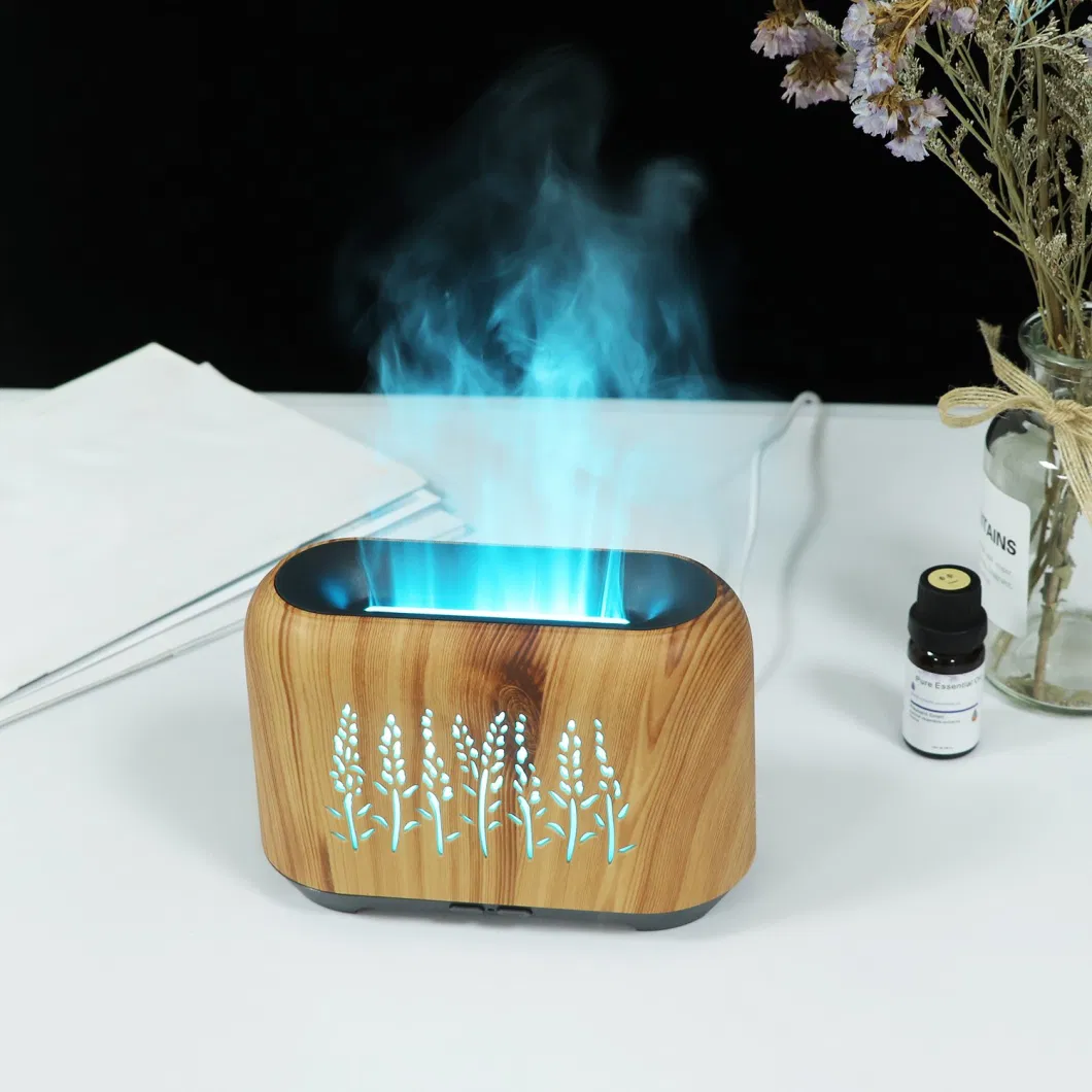 Essential Oil Diffuser Aroma Humidifier with Fire Flame Effect for Home