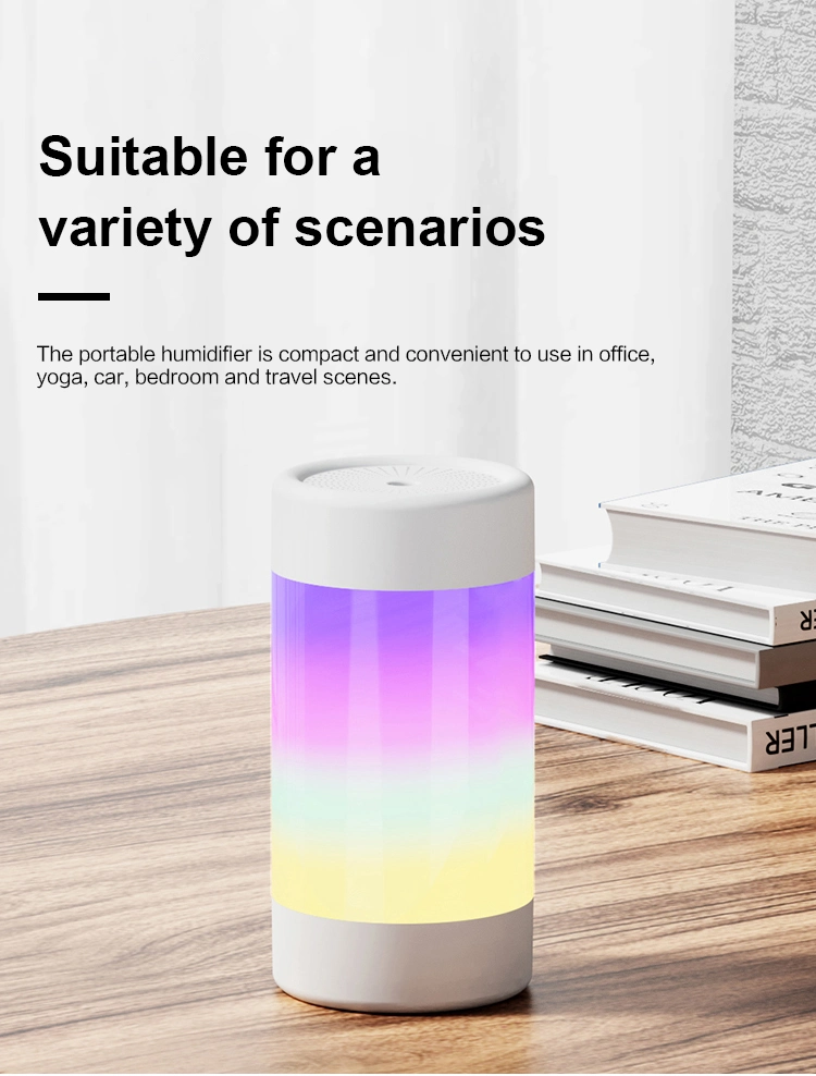 2021 New OEM Home Air Electronic Ultrasonic Large Cool Mist Top Fill Humidifier Colourful Night Lamp USB LED Night Light with Humidifiers for Baby Bedroom