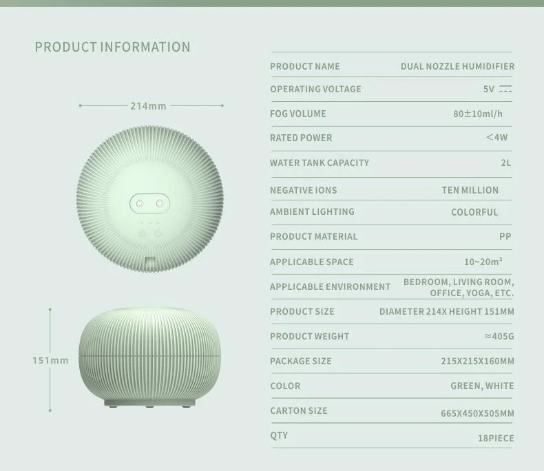 Pure Mist Large Capacity Personal Aromatherapy Humidifier