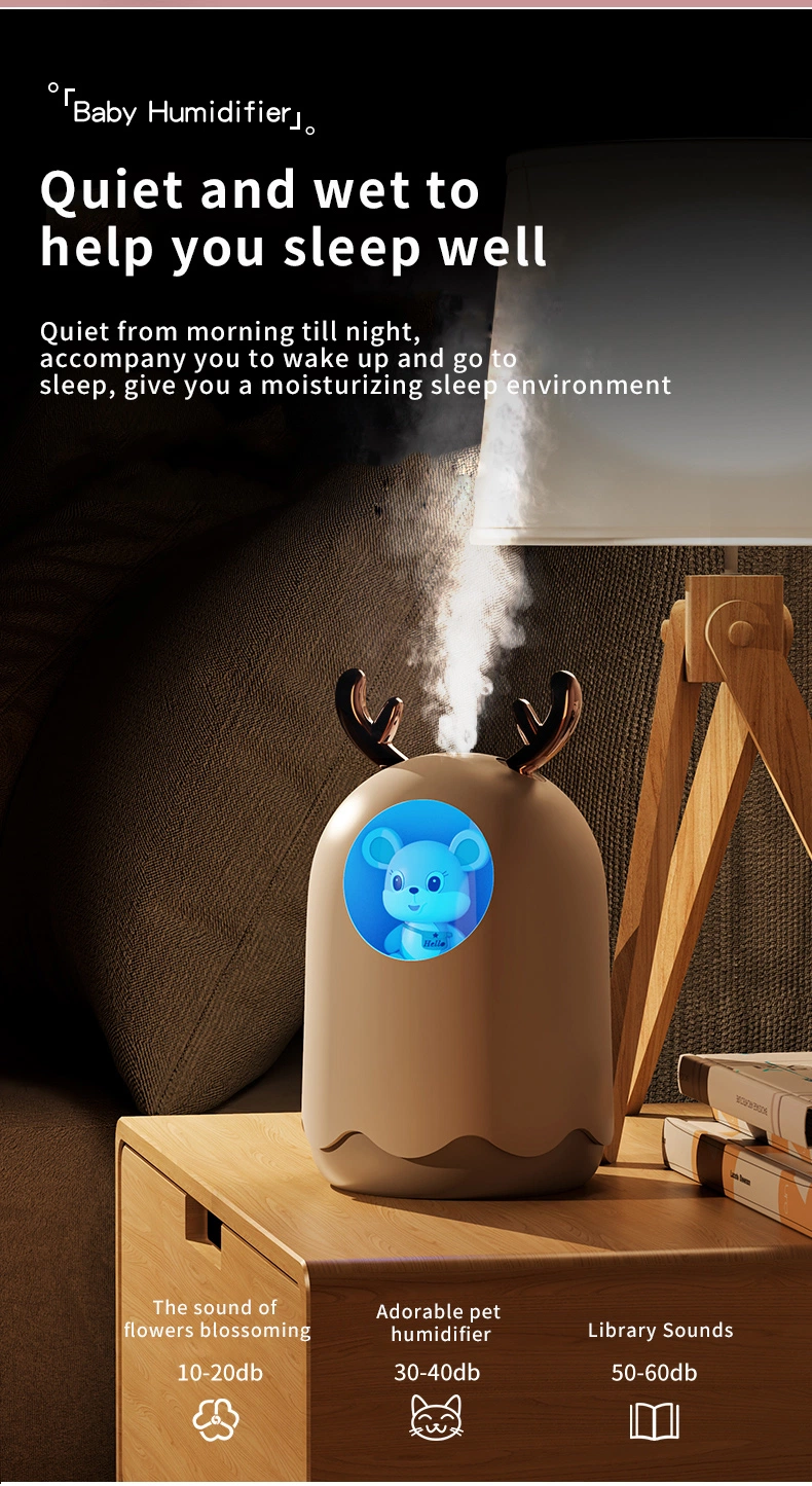 in Stock H2O USB Light Portable 300ml Air Cute Animal Design Humidifier