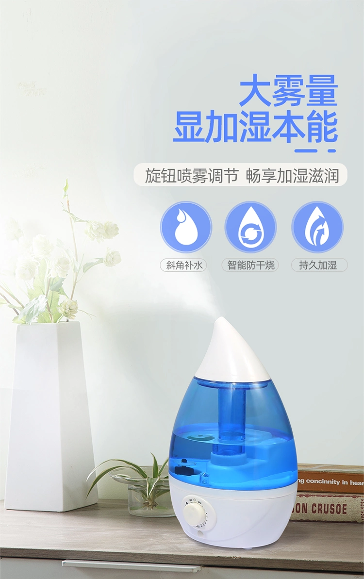 2L Portable Humidifying Unit Ideal for Travel with High and Low Mist Settings Humidifiers