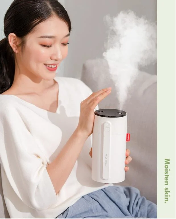 Home Portable 800ml USB Charging Double Jet Large Capacity Smart Sensor Humidifier