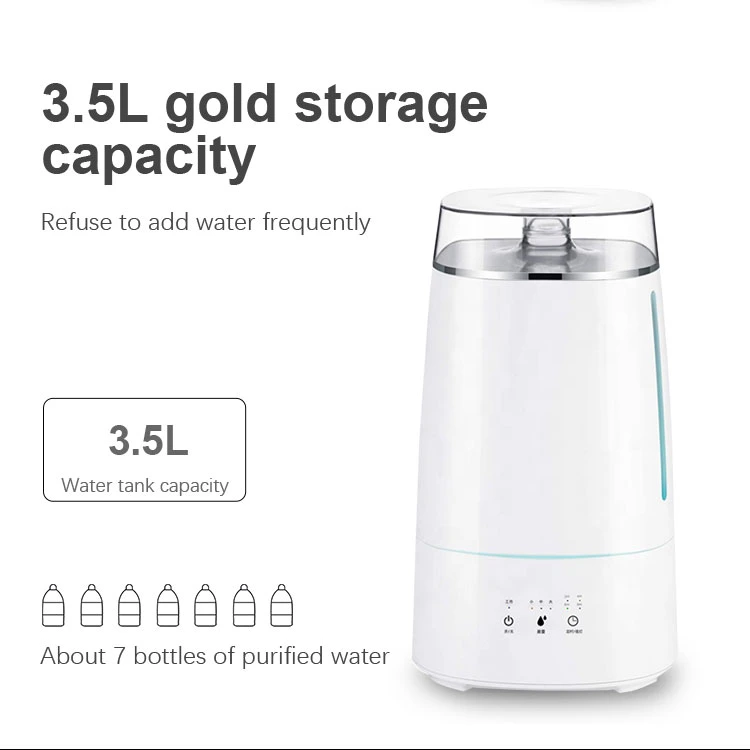 New Design H2O Humidifier Top Filling Water Smart Humidifier with Smart Auto-Humidification