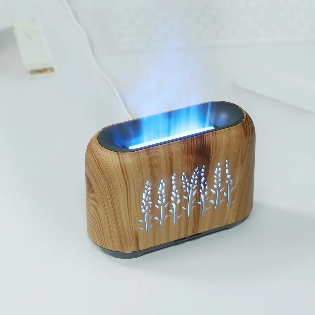 Essential Oil Diffuser Aroma Humidifier with Fire Flame Effect for Home