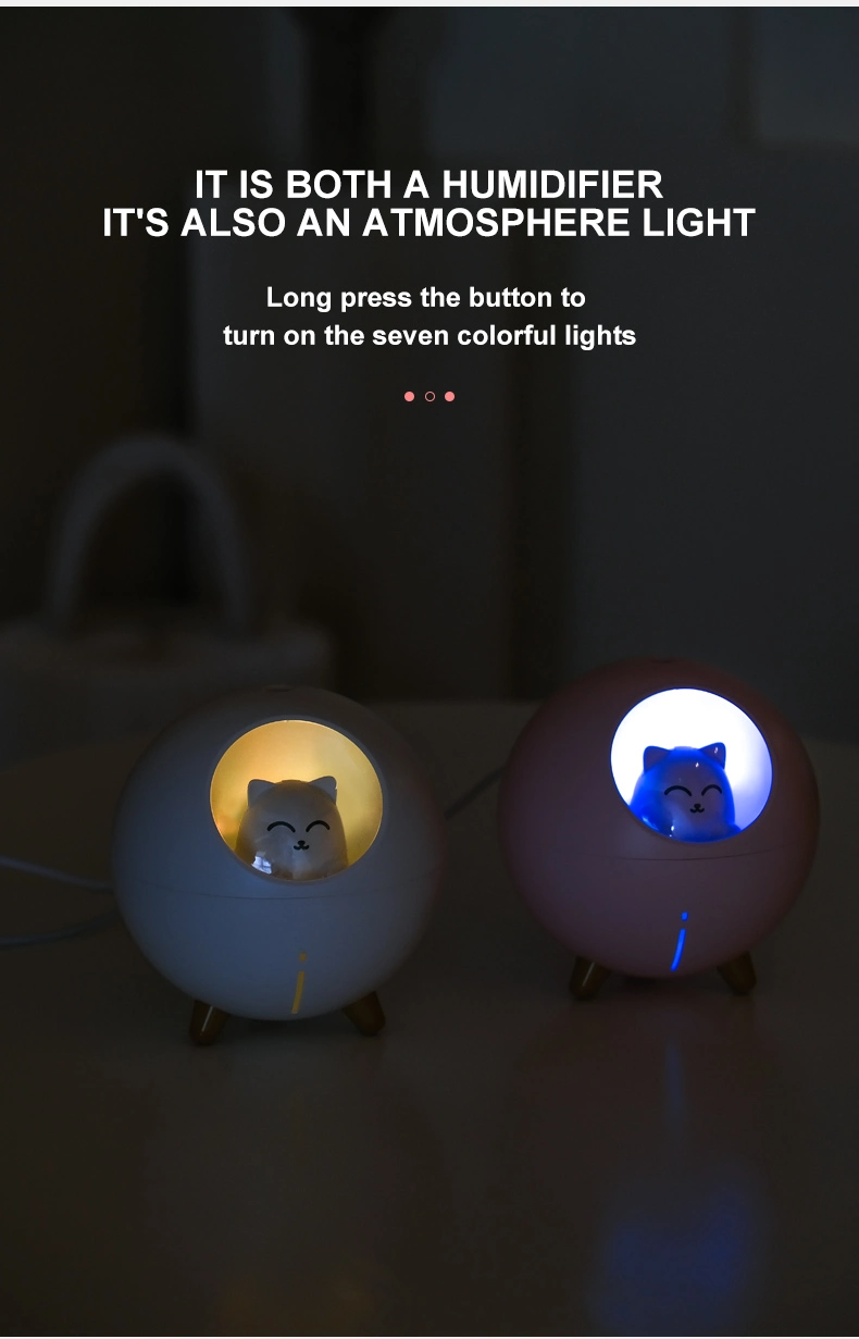 New Fashion Cute Cartoon Cat Animal Room Aromatherapy Humidifier Diffuser