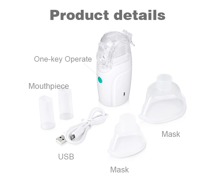 Wholesale Handheld Mini Portable Home Travel Inhaler Mesh Ultrasonic Nebulizer for Kids Baby