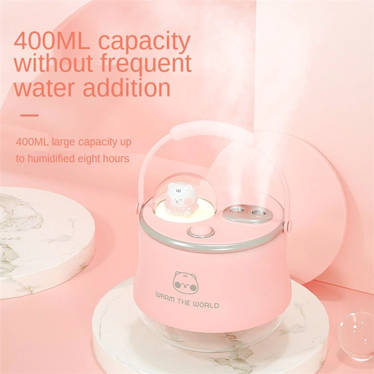 Dual Wireless USB Portable Ultrasonic Mist Aroma Mini Rechargeable Cute Car Humidifiers