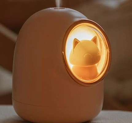 USB Mini Desktop Cute Animal Style LED Light Air Humidifier