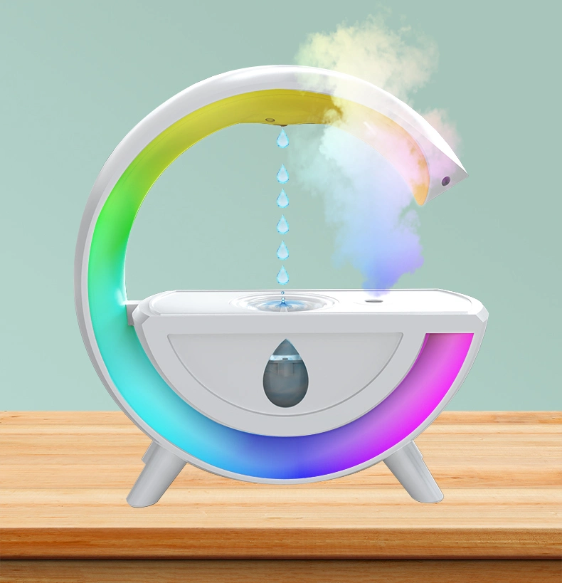 New Anti-Gravity Humidifier with Colorful Atmosphere Light for Household Use