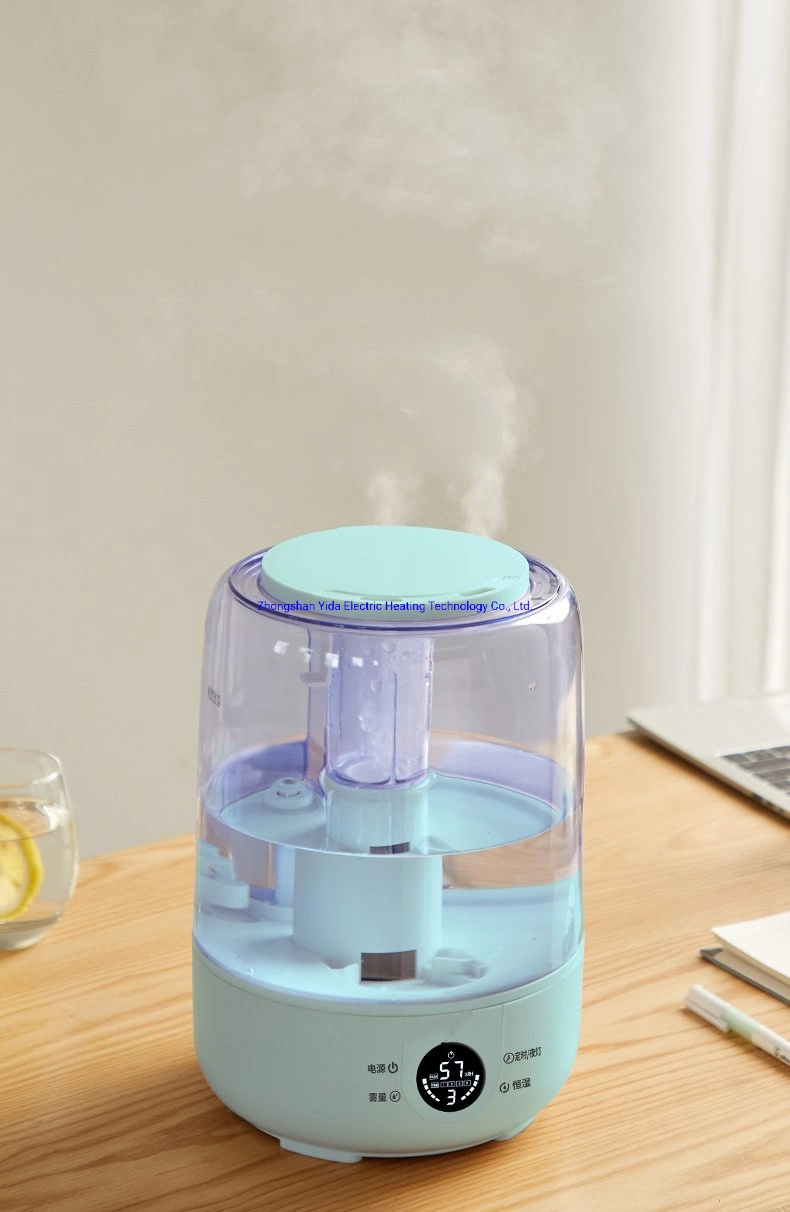 4L Desktop Personal Humidifier Top Filling Humidifier with LED Night Light 3 Level Mist Humidifiers