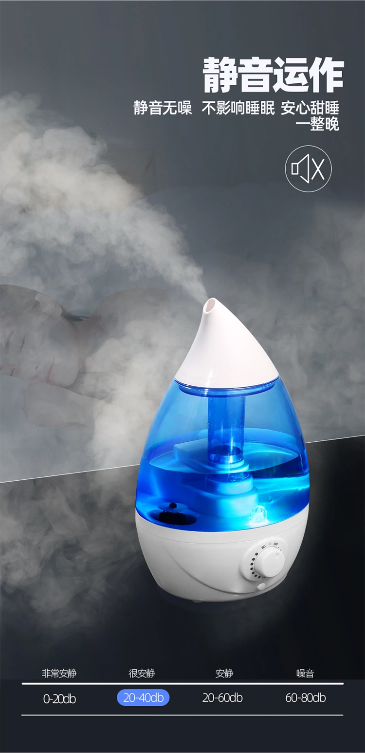 2L Portable Humidifying Unit Ideal for Travel with High and Low Mist Settings Humidifiers