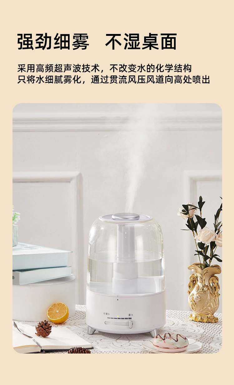 Portable Mini Humidifier with Night Light, Small Humidifier for Bedroom 260ml, USB Personal Desktop Humidifier for Baby Bedroom Travel Office Home, Auto Shut-of