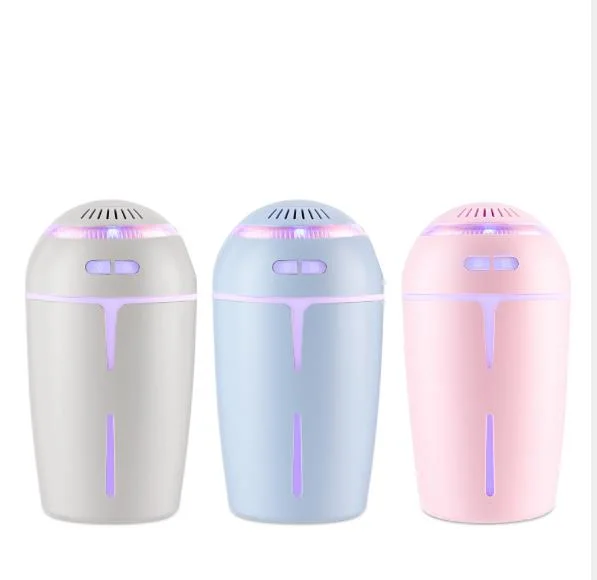 Portable Mini USB Air Purifier Atomization LED Aroma Diffuser Humidifier Without Fan Light