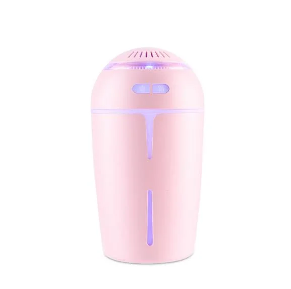 Portable Mini USB Air Purifier Atomization LED Aroma Diffuser Humidifier Without Fan Light