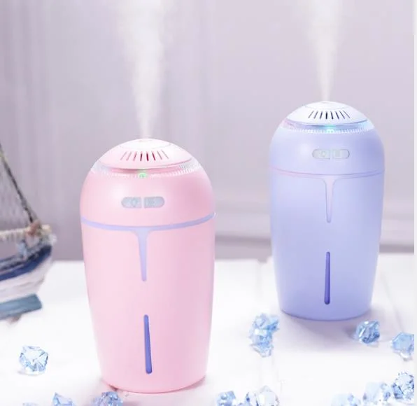 Portable Mini USB Air Purifier Atomization LED Aroma Diffuser Humidifier Without Fan Light