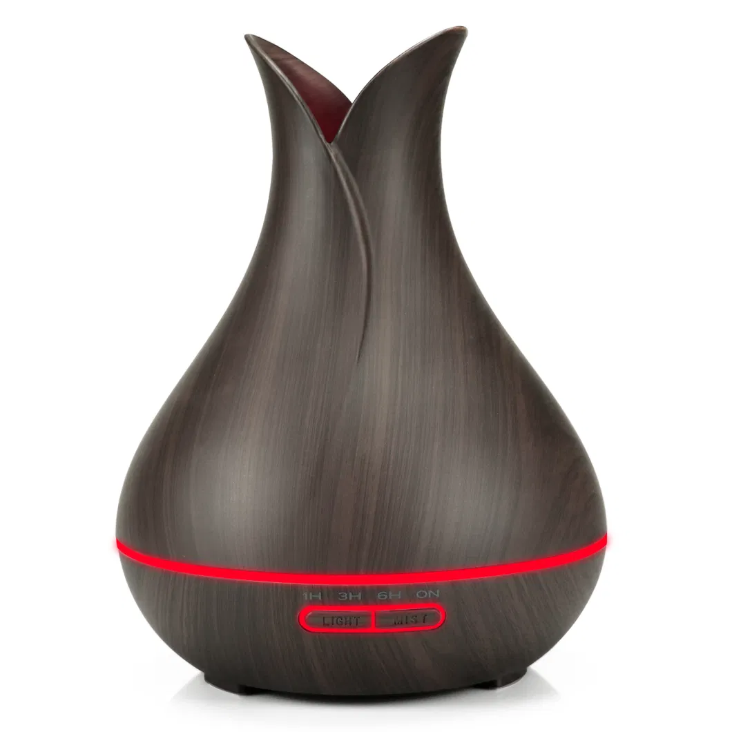 USB Humidifier Night Light 5V Home Use Large Mist Air Humidifier Wood Grain Purifier400ml Aroma Wholesale Diffuser