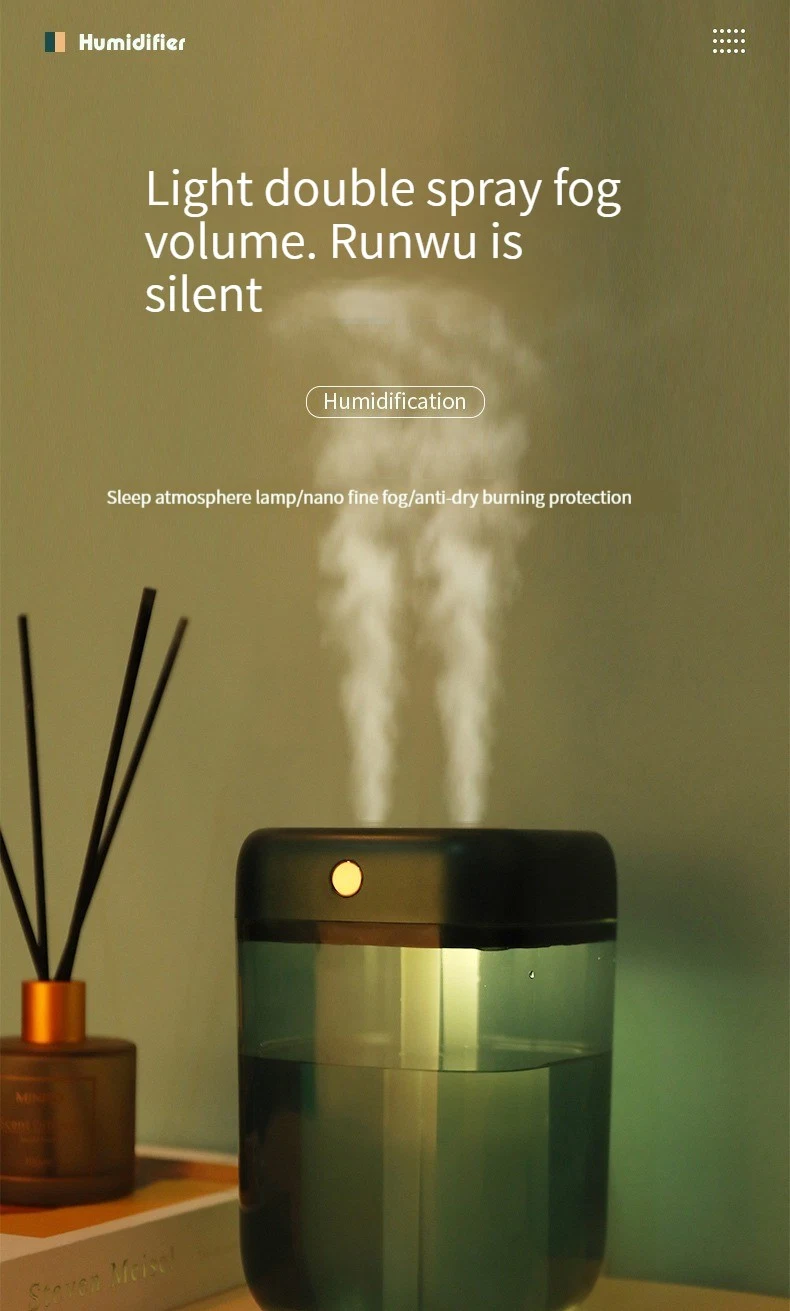 2L Ultrasonic Aroma Essential Oil Evaporative Aromatherapy Air Humidifier