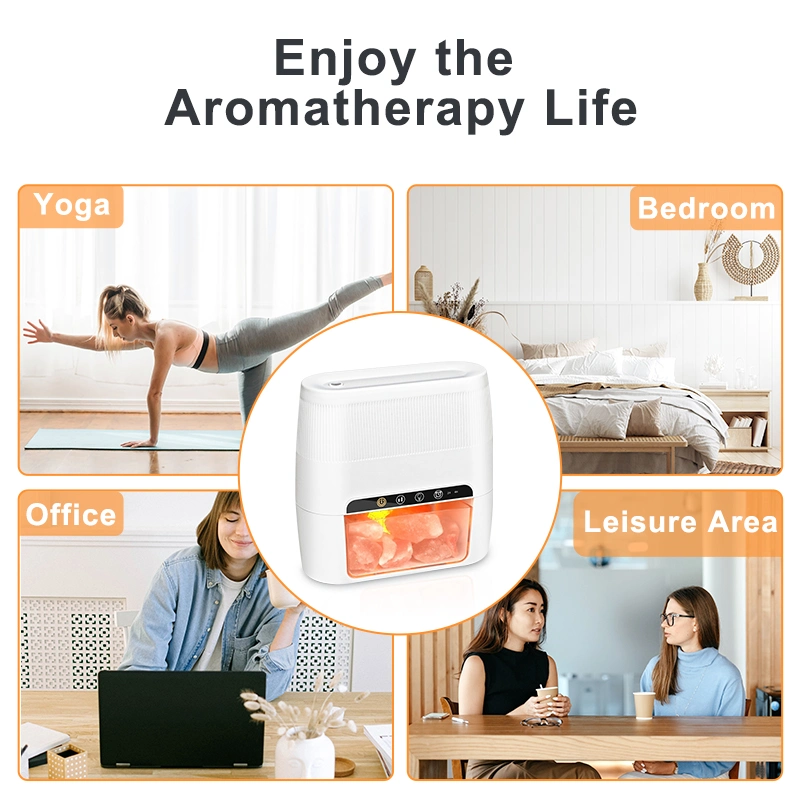 Portable Essential Oil Aromatherapy 2 in 1 Slat Lamp Aroma Diffuser for Home