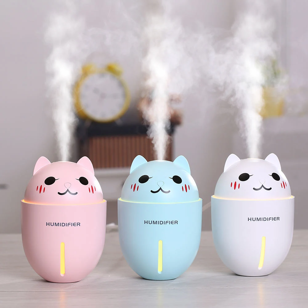 Kids Desktop Ultrasonic Cool Mist Mini USB Air Humidifier with USB Fan