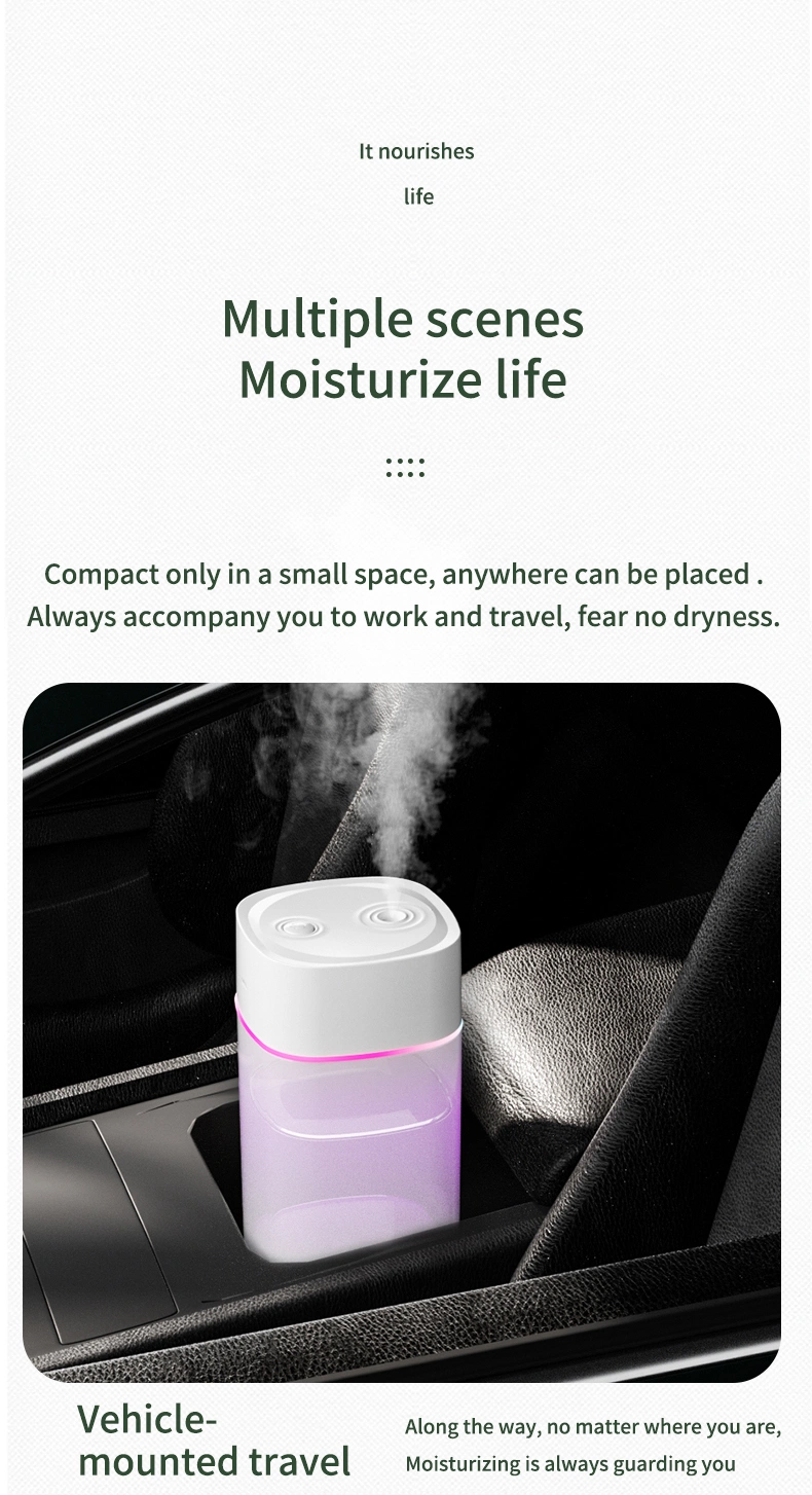 Wholesale Custom Logo Car Air Humidifier Portable USB Cool Mist Ultrasonic Humidifier