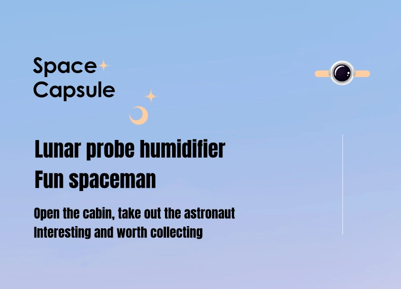 New USB Home Spaceship Cute Humidifier Atmosphere Light Humidifier Smart Air Humidifiers