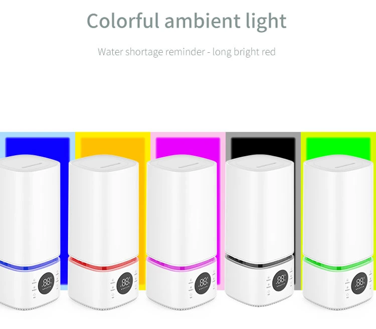 2022 Portable Electric Aromatherapy Colorful LEDs Humidifier with Purifier Function