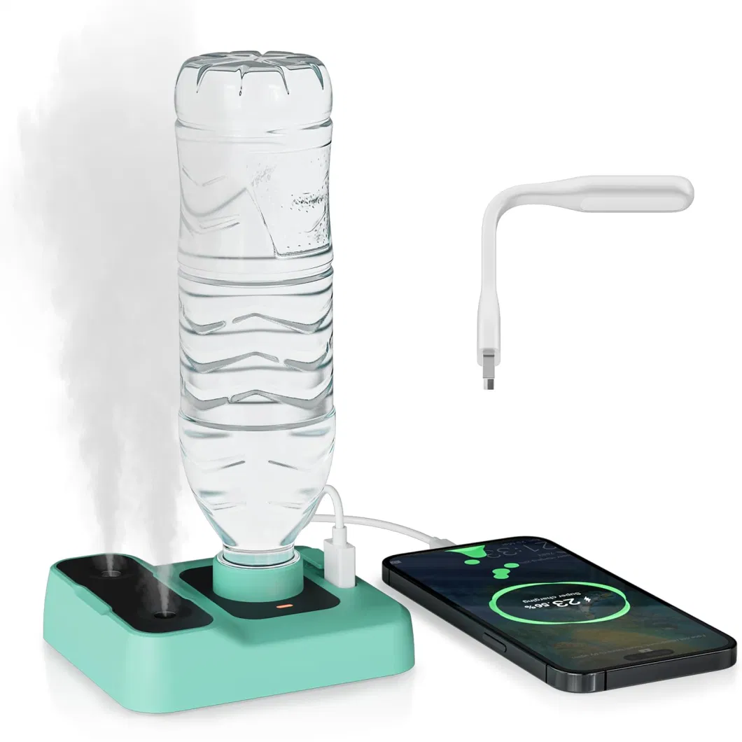 Mini No Limit Hot Sale Travel Rechargeable Small Green Portable Humidifier