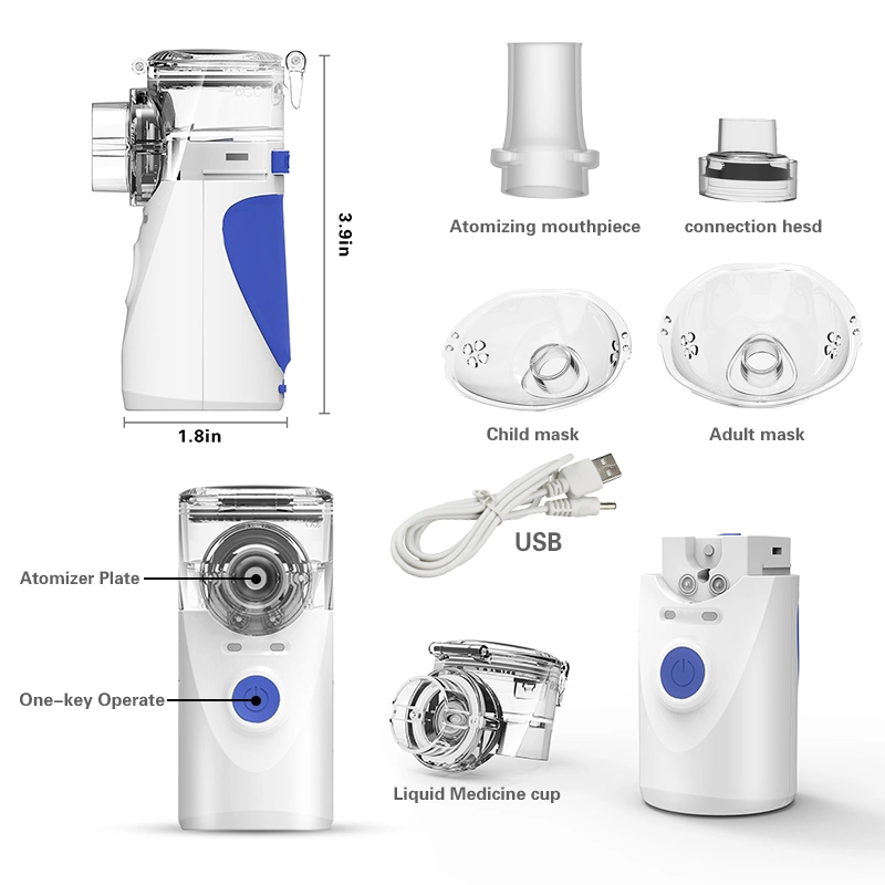 Portable Medical Atomizer Sprayer Inhaler Atomizer Silent Inhaler Humidifier