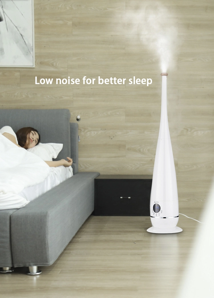 3L Intelligent Floor Standing Remote Control Humidifier Industrial with Timer Wooden Design