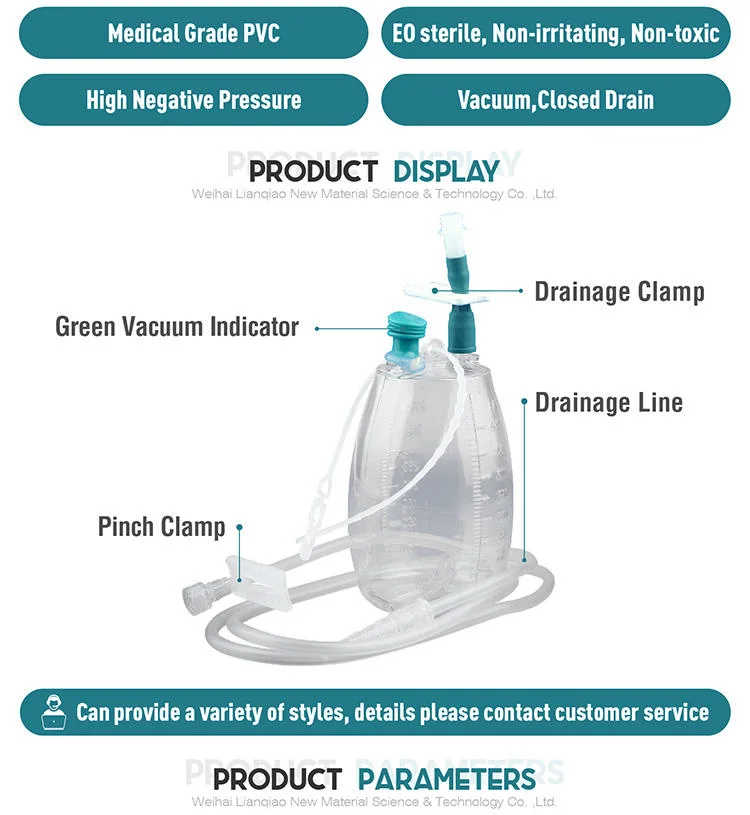 Closed Wound Drainage Bottle 600ml