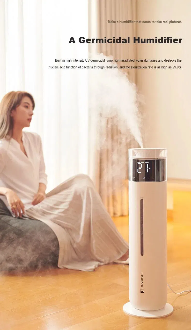 Mzd Cool and Warm Mist Ultrasonic Floor Humidifier