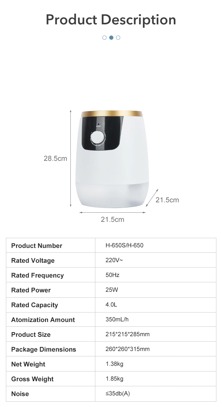 Wholesale Price Portable 3.5L Capacity Top Filling Ultrasonic Humidifier Cool Mist Fogger Air Humidifier Smart Home Appliances