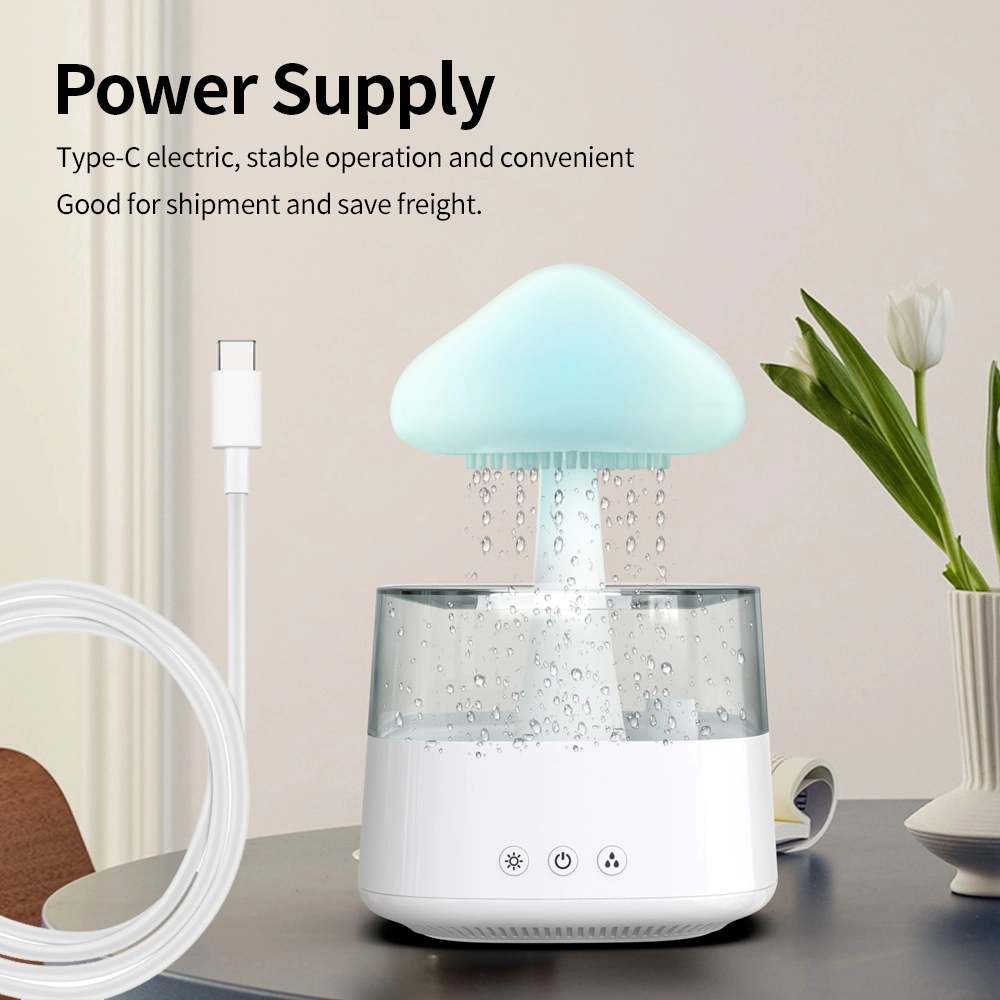 Aroma Diffuser Cloud Shape 7 Colors 300ml Water Tank Capacity Air Humidifier