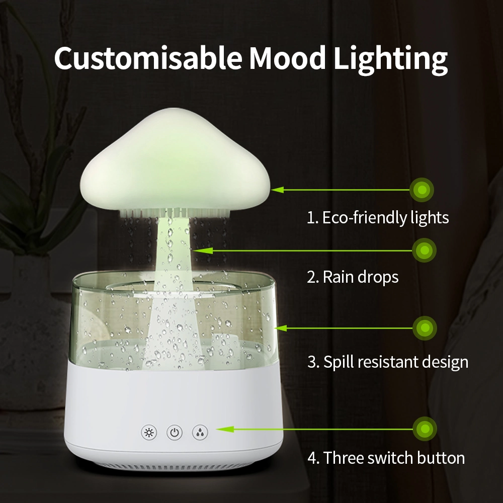 Aroma Diffuser Cloud Shape 7 Colors 300ml Water Tank Capacity Air Humidifier