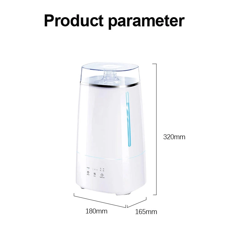 New Design H2O Humidifier Top Filling Water Smart Humidifier with Smart Auto-Humidification