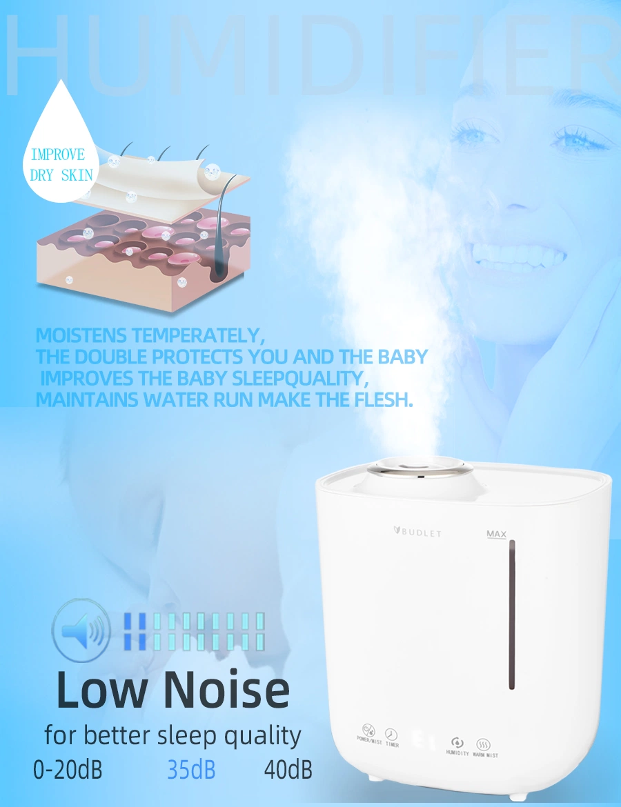 2023new Product PTC Heating Warm Mist Humidifier Top Filling Steam Humidifier