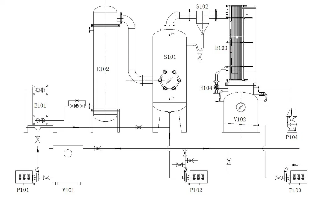 Evaporating Evaporator Vacuum Steam Honey Rising Film Evaporator