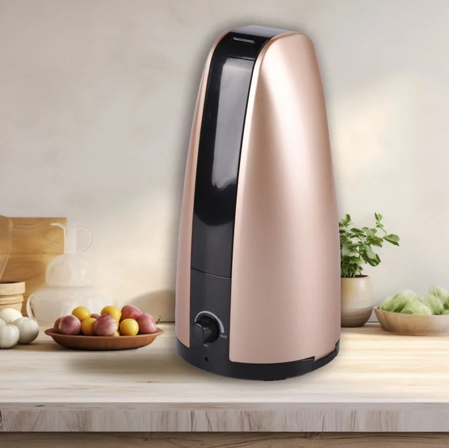 1L Mini Rose Gold Ultrasonic Humidifier for Living Room