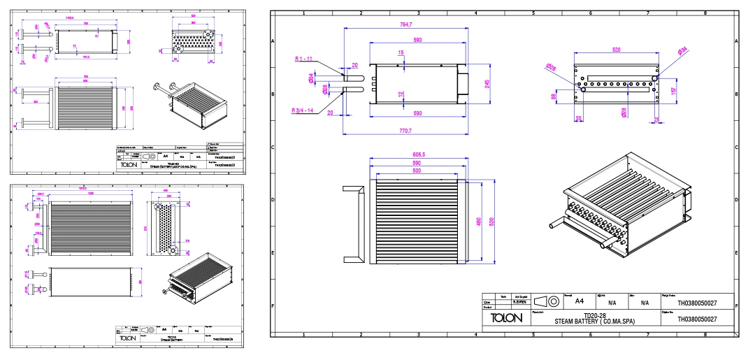 Customized Steam Heating Coil Steam Evaporator Coil for Dryer