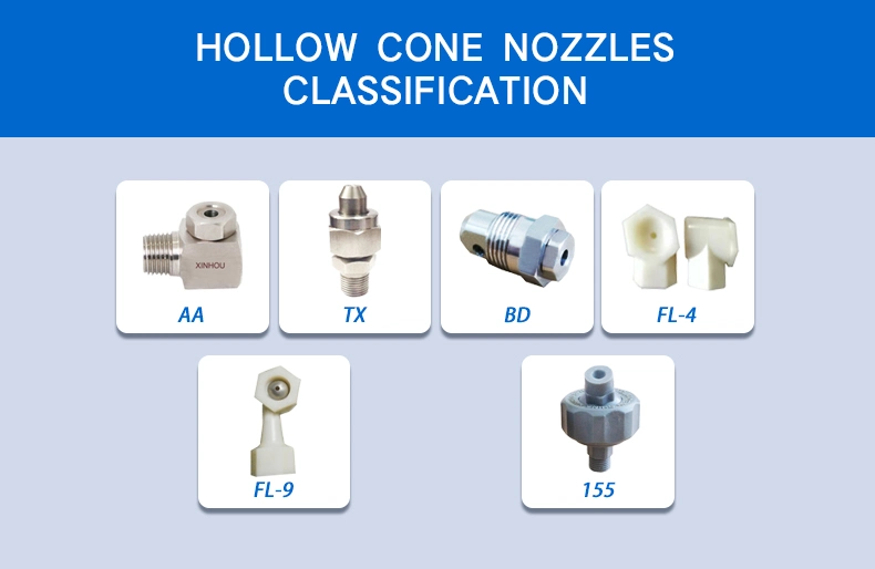 Ss in-Line Type Dust Control Hollow Cone Water Jet Nozzle