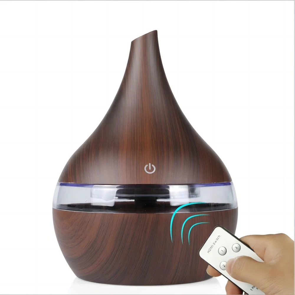 Hot Sale Humidificador 300ml Wood Grain Aroma Diffuser Ultrasonic Cool Mist Mini USB Portable Room Smart Air Humidifier