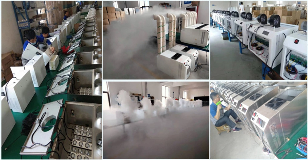 Industrial Air Humidifier Fogging System Air Diffuser 3kg 10 Head Mist Maker Ultrasonic Humidifier