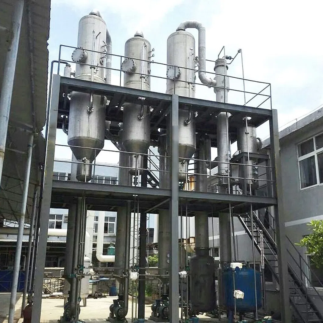 New design high use factor of steam stainless steel circulation evaporator