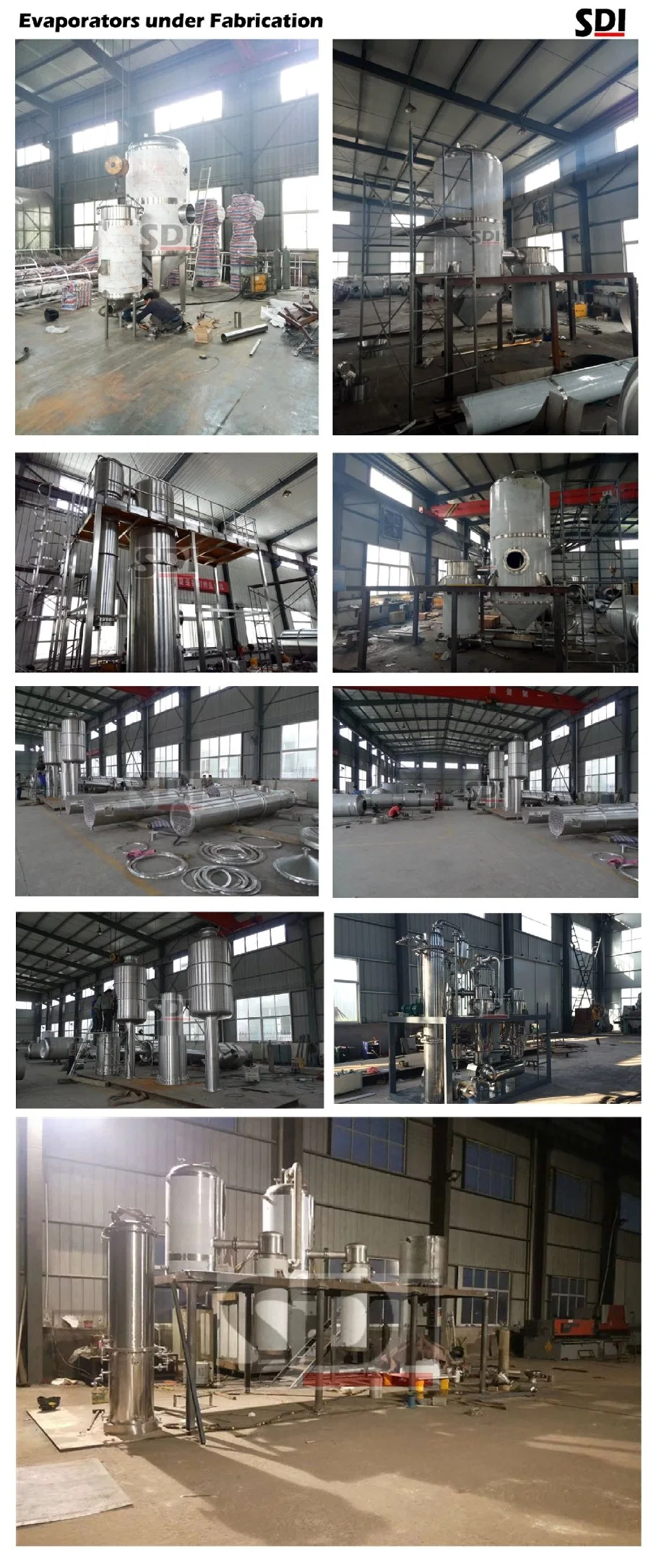 Steam Heating Glycerin Evaporator